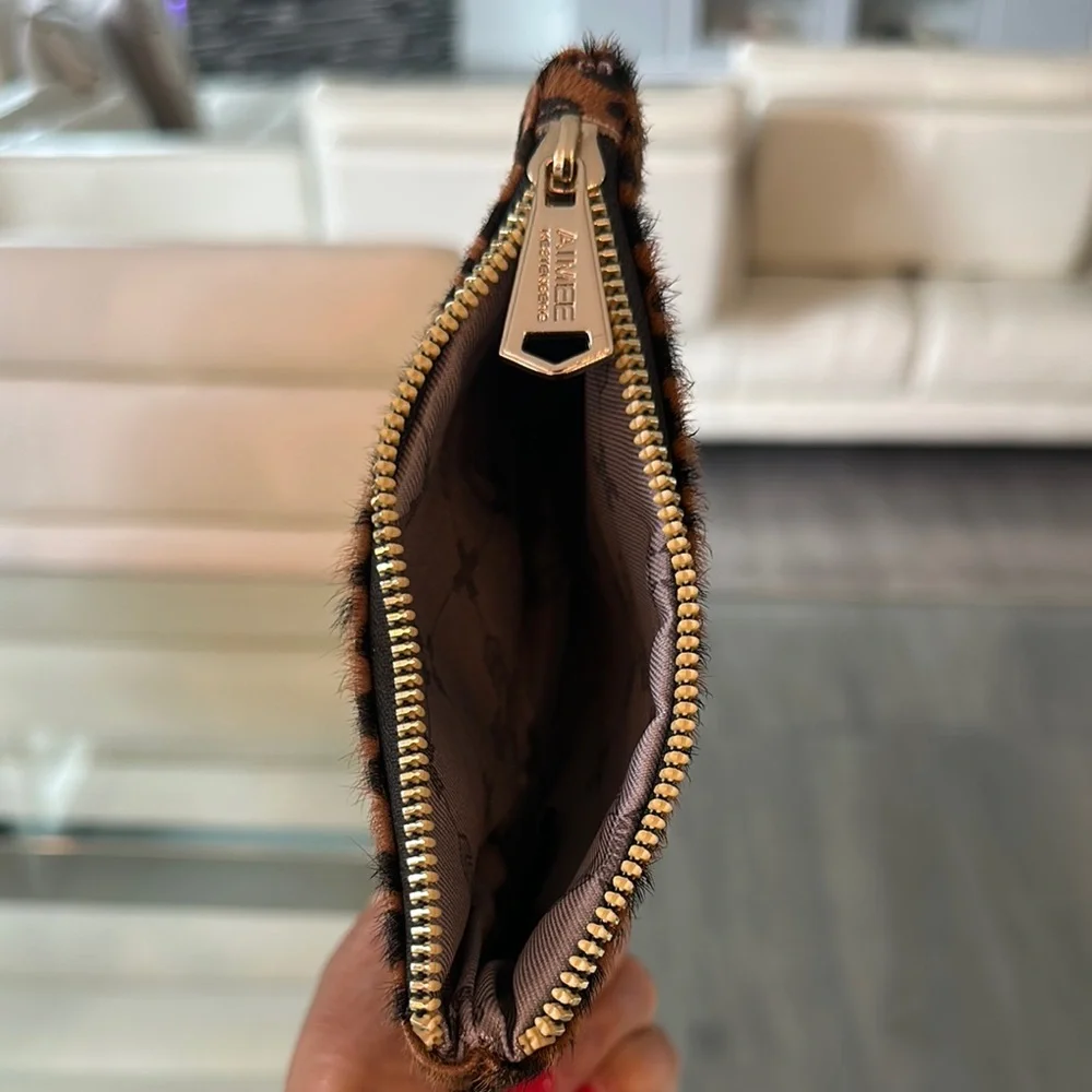 Leopard Wristlet and Card Holder Set